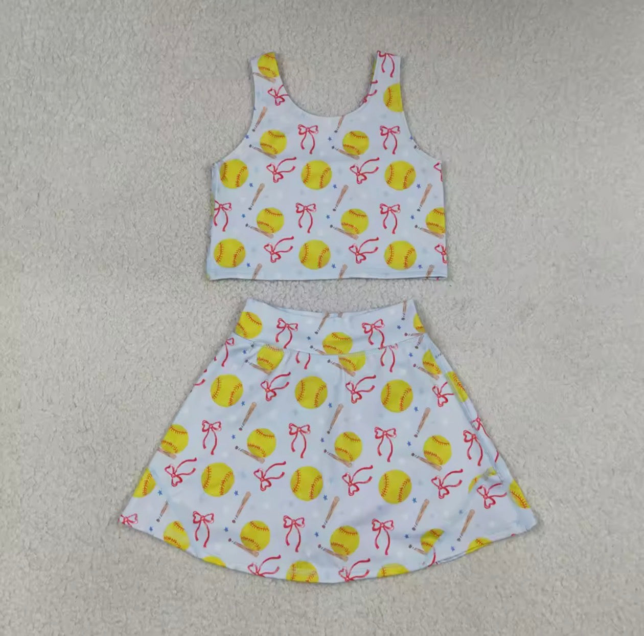 GIRLS • Softball Sweetie Skirt Set