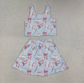 GIRLS • Baseball Bows Skirt Set