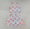 GIRLS • Seaside Lobster Skirt Set