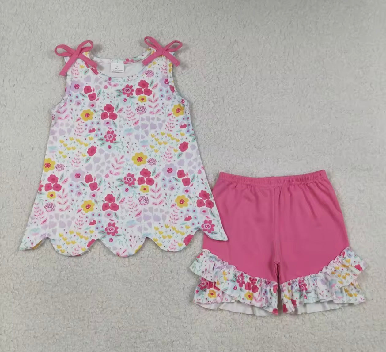 GIRLS • Blushing Bloom Scallop Set